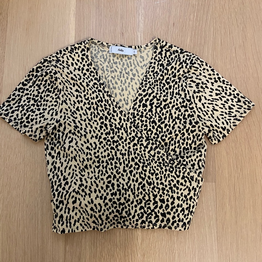 Adika Leopard Wrap Top